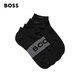 BOSS 男士秋冬彈性面料短襪兩雙裝 001-黑色 EU:39-42