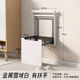 折疊換鞋凳壁掛式墻折疊玄關(guān)椅門(mén)口鞋柜隱形穿鞋凳折疊浴室凳 金屬雪域白有扶手智能緩沖