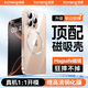 酷盟【自帶鏡頭膜】適用iphone16Pro系列磁吸手機殼 蘋(píng)果16Pro保護套 鏡頭全包透明防摔磁吸電鍍手機殼