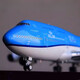 獵瑞波音747-400荷蘭航空飛機模型帶輪子帶燈仿真民航客機合金航模 20厘米合金帶起落架