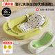 奔麥嬰兒洗澡盆可坐躺加大寶寶沐浴神器新生兒童浴盆帶水溫計澡盆家用 加大款【數顯感溫】綠+浴架+浴墊