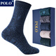 POLO【5雙/盒】襪子男純色高筒保暖秋冬季中厚御寒男士長襪運動跑步襪 型號【A 8548】五色*5雙 均碼39-44碼鞋合適