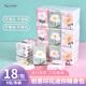 SUNDE卡通印花手帕紙可愛(ài)圖案小包紙巾便捷包裝餐巾紙 【18包】小花系列