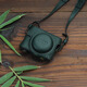 索尼RX100 M7相機(jī)包DCS-RX100M5M6 sony黑卡7保護(hù)套ZV1皮套 RX1001-7代 梧桐綠 送鋼化膜1張