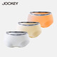 JOCKEY女士?jì)妊澝藜兩醒邚楅L(cháng)絨棉包臀運動(dòng)短褲秋冬三角短褲潮 白色+奶杏+赤桃 M
