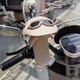 HAWEIWIND電動(dòng)車(chē)頭盔手機(jī)架電瓶車(chē)外賣(mài)遮陽(yáng)導(dǎo)航支架防震防雨自行車(chē)騎行支架 奶系咖+咖頭盔【車(chē)把款】