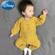 迪士尼（Disney）純棉連體衣嬰兒衣服新生兒春秋季寶寶秋裝套裝睡衣0夏季3薄款6女1 向日葵色 五星 80 9-12月身高75-84cm
