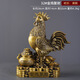 銅公雞金雞擺件大吉大利金錢(qián)雞十二生肖雞家居客廳招財吉祥物大號 32號金雞聚財  送五帝錢(qián)一串
