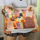 六月有約杯子女禮盒裝女生生日禮物保溫水杯女恒溫杯女士伴手禮兒童節(jié)畢業(yè) 粉色杯套裝+茶+鴨禮盒 450ml
