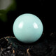 彩荷精品湖北綠松石圓珠星月菩提配飾高瓷處理松石單珠 14MM高瓷鐵線(xiàn)