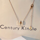 century kindle女士項(xiàng)鏈 H字母項(xiàng)鏈女鎖骨鏈吊墜情人節(jié)送女朋友老婆閨蜜生日禮物 【鉆石】H字母項(xiàng)鏈