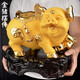 聚善緣 金豬擺件福運(yùn)如虹豬年吉祥物擺件 十二生肖豬擺件創(chuàng)意實(shí)用 家居客廳酒柜裝飾品 店鋪開業(yè)送禮 福運(yùn)如虹豬22*16*21厘米