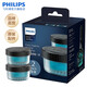 飛利浦(PHILIPS)剃須刀清潔液適用S7731/S7832/S993/S8850等新款高端系列官方旗艦店 CC12【兩盒裝】