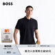 BOSS【100%棉 珠地布】男士夏高爾夫運動短袖Polo衫 402-深藍色 L
