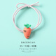 芭根草（bagencao）小恐龍發(fā)繩卡通發(fā)圈網(wǎng)紅女繩個(gè)性可愛(ài)橡皮筋扎頭發(fā)皮套兒童頭飾品 胡蘿卜款淺橙色 #0