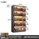 玻璃門(mén)手辦展示柜產(chǎn)品陳列玩具收納家用模型手辦積木擺件書(shū)柜 120*40*200五層上翻門(mén)