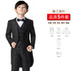 云凝裳兒童禮服男童黑色燕尾服小學(xué)生主持人花童婚禮鋼琴演出禮服男孩 外套馬甲襯衫領(lǐng)結褲子 150