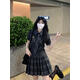蕭遇（XIAOYU）jk制服套裝水手服百褶半身裙夏季小個子包臀a字一步短裙學(xué)生校服 套裝+領(lǐng)帶#73751 M （建議95-105斤）