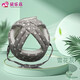 貝樂茲（BeiLezi）防摔帽老人成人護(hù)頭帽子防護(hù)防撞用品中老年安全帽頭部保護(hù)防磕碰 雪花灰-3D天絲 系帶款