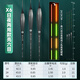 海迪米極目江湖電子夜光漂高靈敏日夜兩用浮漂硬尾鯉鯽魚(yú)漂尾咬鉤變色 X6日夜款，送電池，日夜兩用 2#