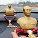 銅阿瑪毛主席銅像車(chē)內汽車(chē)擺件高檔車(chē)載裝飾品中控臺車(chē)用車(chē)上男士禮物 高檔款配平安珠12.26厘米