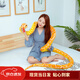 歐因仿真蛇眼鏡蛇假蛇毛絨玩具蛇整蠱道具惡搞風(fēng)水公仔兒童玩具蛇創(chuàng  )意 3米S型大蟒蛇-黃金