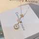 century kindle小ck白貝母四葉草項鏈女士時(shí)尚飾品鎖骨鏈吊墜手鏈耳墜送女友禮物 【鉆石】四葉草項鏈