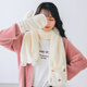 677888【禮盒兩件套】圍巾女冬季手套女秋冬學(xué)生可愛(ài)少女保暖冬款加厚