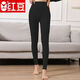 紅豆女士莫代爾純棉秋褲單件底褲薄款中老年線(xiàn)褲打底保暖修身襯褲 黑色-單件秋褲 L/170(115-130斤)