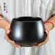 聚器堂茶洗陶瓷 大號洗茶碗洗茶具盆功夫茶具配件 洗杯器皿 茶渣缸水盂 水洗-大茶渣缸（黑）