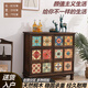 詩亭閣輕奢斗柜美式斗柜實(shí)木五斗柜全實(shí)木美式復(fù)古實(shí)木儲物柜客廳抽屜式 Y303炭烤色-12畫(橫) 整裝