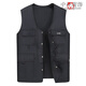 暢印中老年人男士春秋季薄款多口袋兜馬甲背心中年男裝爸爸裝坎肩馬夾 黑色 3011薄款馬甲 中碼建議120-145斤