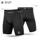 kelme卡爾美緊身褲男短褲透氣五分健身短褲足球鏟球褲壓縮運動(dòng)跑步訓練褲子 黑色 2XL