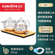 金灶H9電茶爐智能全自動(dòng)底部上水燒水壺玻璃電熱水壺家用茶具單壺底座 H9全套桶裝水抽水式【20x37cm】