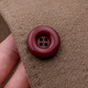 三愛(ài)樹(shù)脂扣子四眼圓形紐扣男女毛衣風(fēng)衣外套大衣扣服裝彩色百搭鈕扣 暗紅 20mm【6顆】