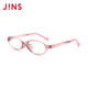 睛姿（JINS）兒童防藍(lán)光輻射眼鏡電腦護(hù)目鏡手機(jī)平板網(wǎng)課輕量方框FPC19A109 02粉色