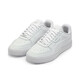 彪馬（PUMA）男女同款 基礎系列 板鞋休閑鞋 384953-02白-白-銀色 41-UK7.5 
