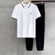 琛倪 polo衫男士短袖新款潮流商務(wù)男裝衣服翻領(lǐng)高端夏季潮牌 白色 4XL
