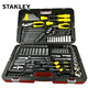 史丹利（STANLEY）120件150件綜合維修工具箱套裝 汽修快速棘輪扳手套筒全能組套 150件汽保工具套裝 R99-150-1-22