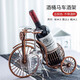 SingLe派北歐創(chuàng  )意紅酒架擺件家用架子現代簡(jiǎn)約客廳帶酒杯掛件現代簡(jiǎn)約酒柜 酒桶馬車(chē)古銅色-不帶杯