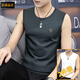 梵登諾（FANDENGNUO）【2件裝】男士圓領(lǐng)寬肩無(wú)袖背心莫代爾夏季速干上衣潮流外穿服裝