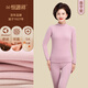 恒源祥中老年人德絨保暖內衣女士加絨加厚發(fā)熱秋衣秋褲冬季中領(lǐng)媽媽套裝 【雙面磨絨】中領(lǐng)香芋紫 L (165)【建議100-120斤】