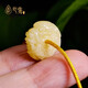 心佑天然蜜蠟龍扣背云隔珠隔片配珠百香籽星月菩提文玩掛件吊墜配飾品 滿雕工·寬17mm