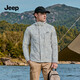 JEEP沖鋒上衣夾克男春秋季外套休閑戶(hù)外防水防風(fēng)登山服 極地白 XL 