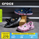 crocs卡駱馳洞洞鞋貝雅卡駱班輕便耐磨一腳蹬休閑鞋|205089 黑色/白色-066 43 (270mm)