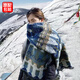 鉑吶苓民族風(fēng)披肩女新疆西藏旅游拍照穿外搭川西斗篷兩用圍巾女冬季 民族風(fēng)披肩【藍(lán)】70*210cm左右