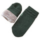 Classic克拉斯卡 男士冬季雙層加絨保暖加厚羊毛手套毛線(xiàn)針織悶子連指手套 墨綠色