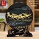 集里雅韻客廳玄關(guān)酒柜電視柜裝飾擺件新房間裝飾品創(chuàng  )意家居活性炭雕工藝品 218JF八駿雄風(fēng) 松枝
