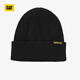 卡特（CAT）新款男女同款針織帽時(shí)尚百搭基礎款絨線(xiàn)帽商場(chǎng)同款 黑色 均碼