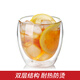 KARPHOME 卡普家居PAVINA帕維雙層玻璃杯家用耐熱喝水杯無(wú)鉛果汁飲料杯250ml單只杯子 250ML